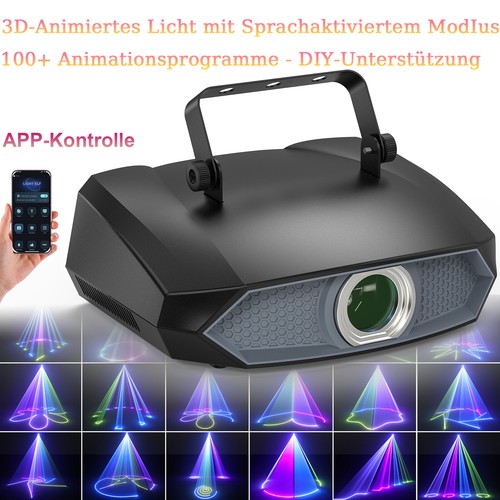 Animierte rgb laser - 3d,