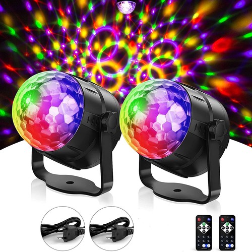 2stk led discokugel - led,