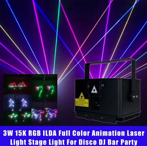 Rgb ilda laserlicht - 3w, 15k